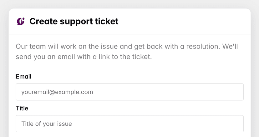 Customer submits ticket